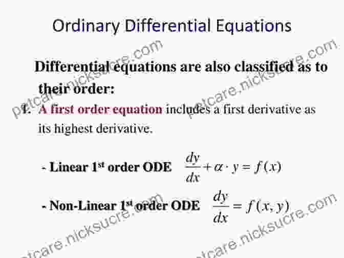 Ordinary Differential Equation Illustration Mathematical Principles For Scientific Computing And Visualization