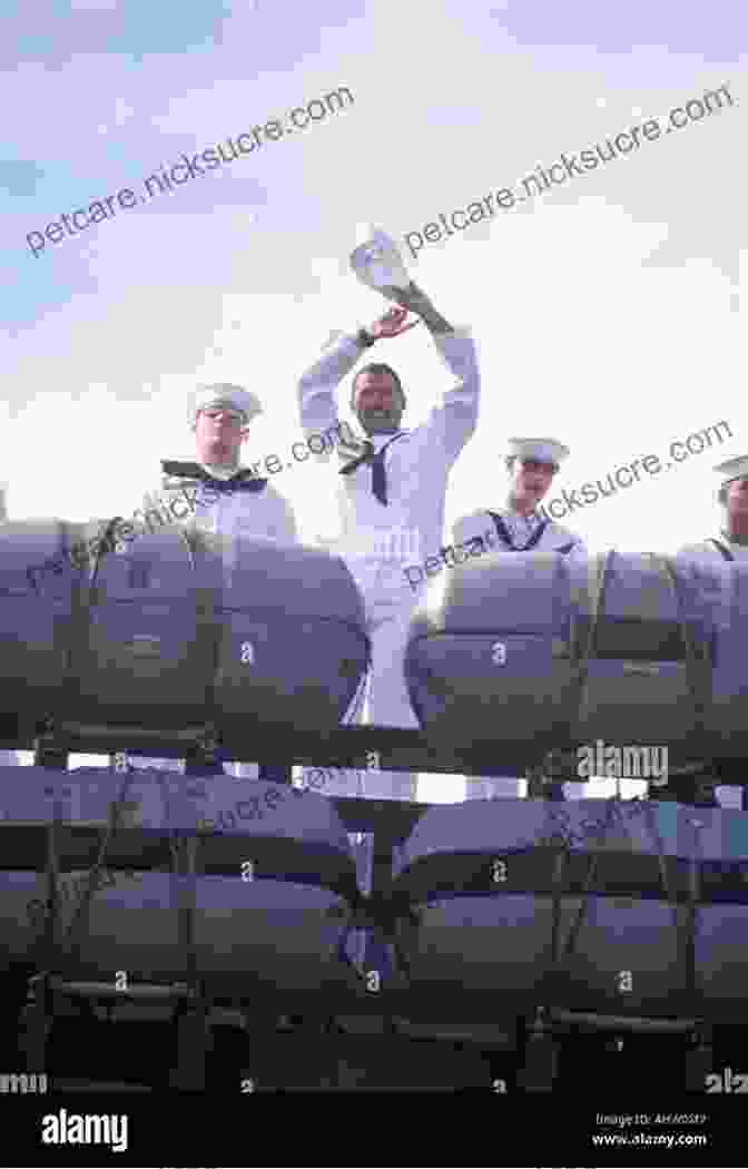Sailors Waving Their Shirts At A Distant Ship A Harrowing Journey: Sailing Into Danger
